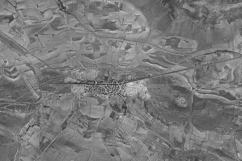 Ortofoto de 1956-1957 del núcleo de Alcolea del Pinar