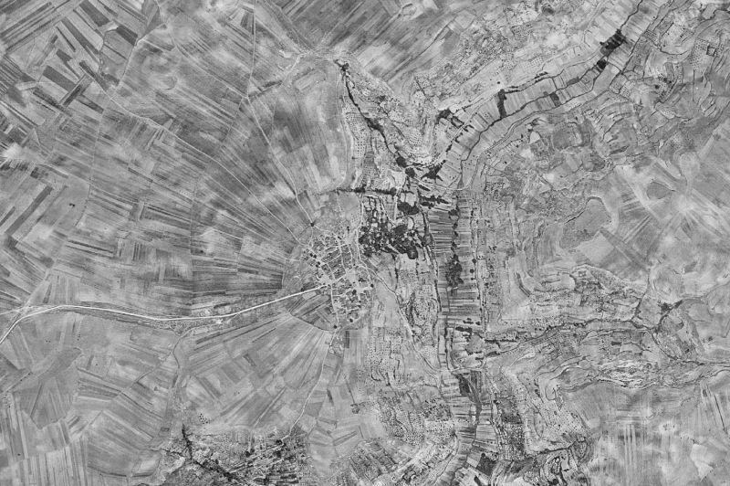 Ortofoto de 1956-1957 del núcleo de Aldeanueva de Guadalajara