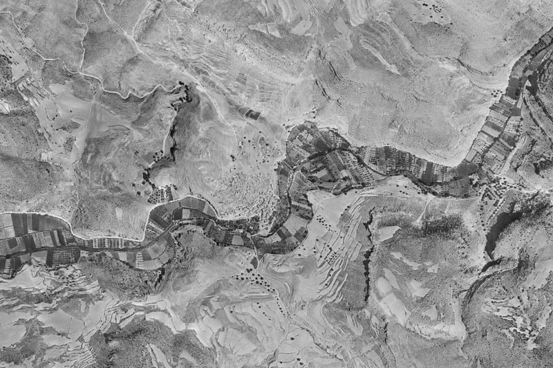 Ortofoto de 1956-1957 del núcleo de Algar de Mesa