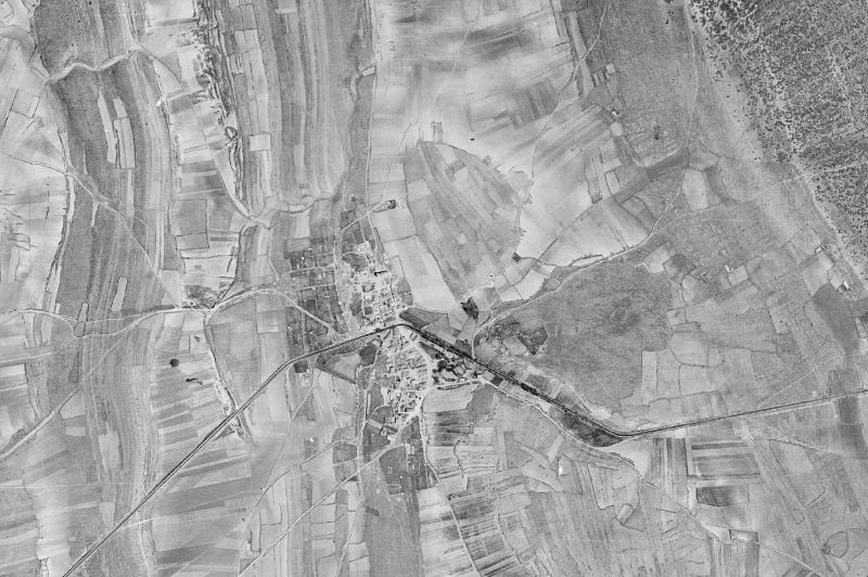 Ortofoto de 1956-1957 del núcleo de Algora