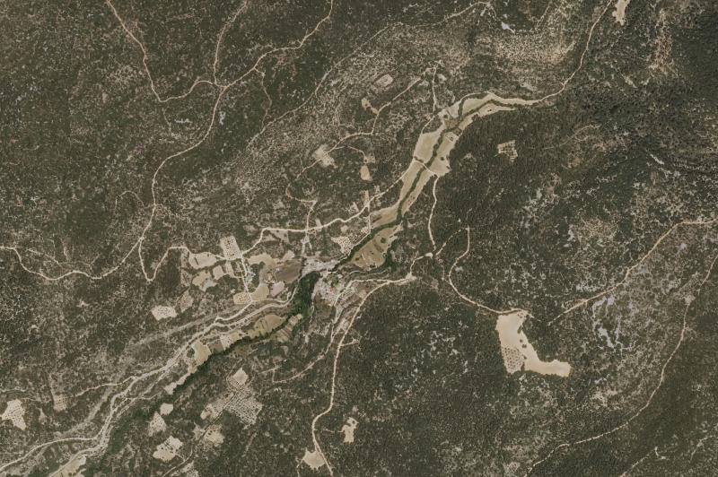 Ortofoto actual del núcleo de Alique