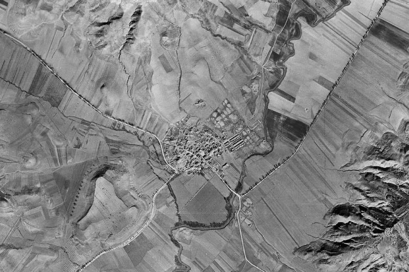 Ortofoto de 1956-1957 del núcleo de Aranzueque