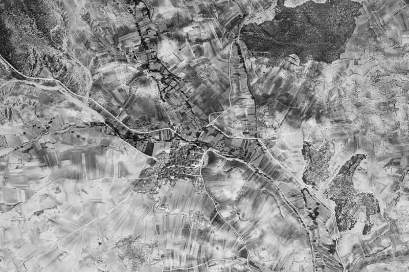 Ortofoto de 1956-1957 del núcleo de Arbancón