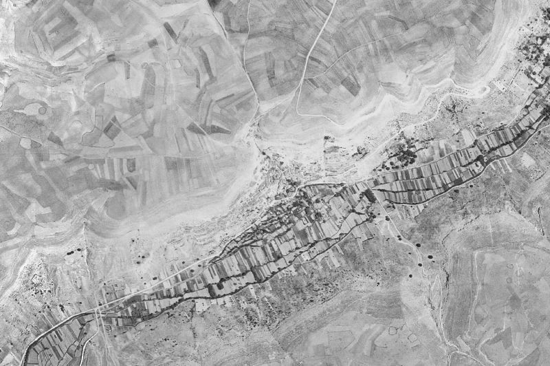 Ortofoto de 1956-1957 del núcleo de Argecilla