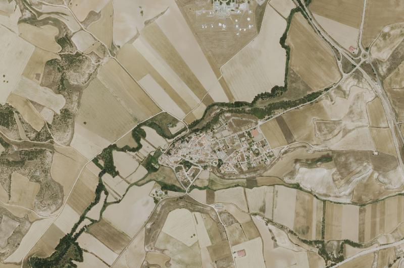 Ortofoto actual del núcleo de Armuña de Tajuña