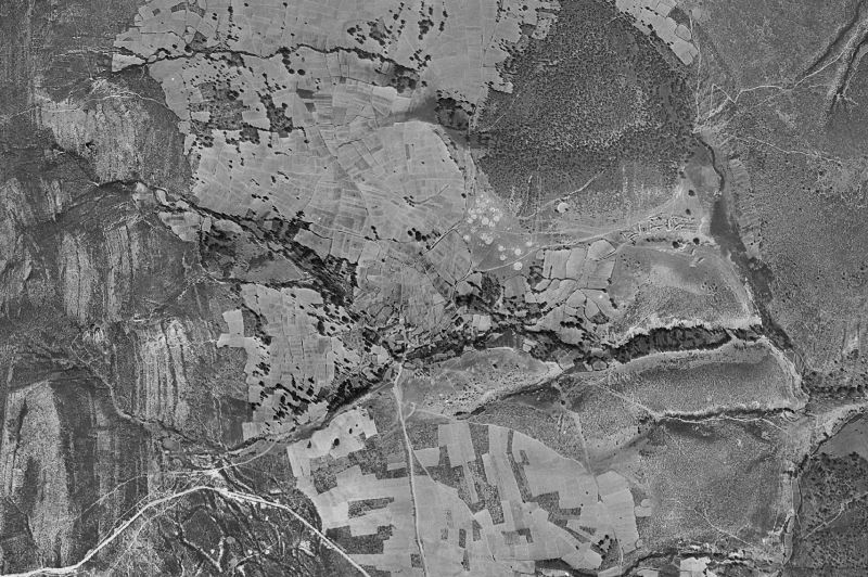 Ortofoto de 1956-1957 del núcleo de Arroyo de las Fraguas