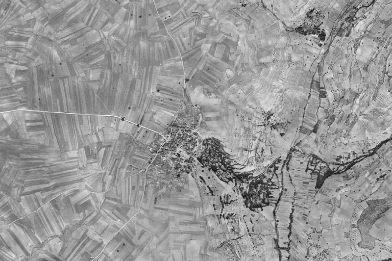 Ortofoto de 1956-1957 del núcleo de Atanzón