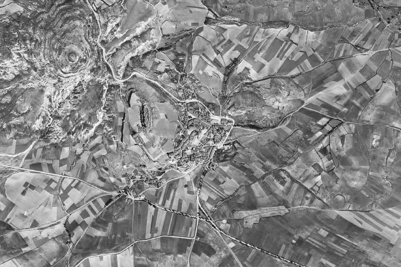 Ortofoto de 1956-1957 del núcleo de Atienza