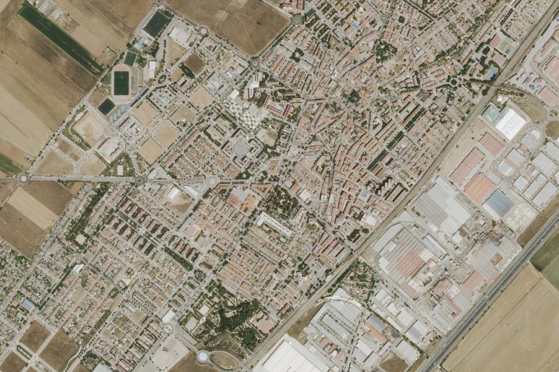 Ortofoto actual del núcleo de Azuqueca de Henares