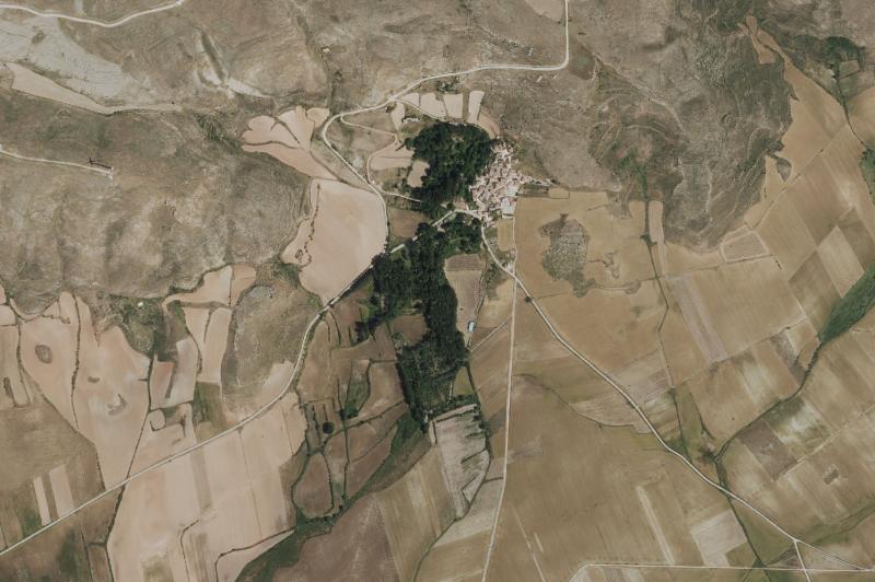 Ortofoto actual del núcleo de Bañuelos