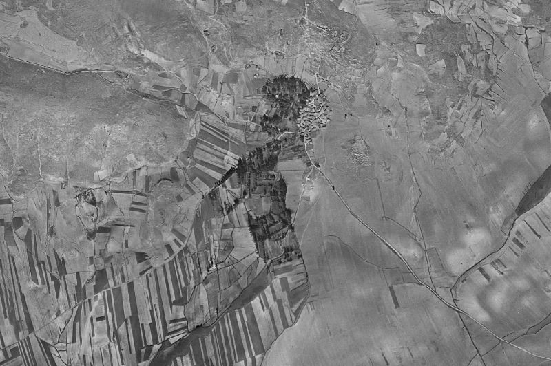 Ortofoto de 1956-1957 del núcleo de Bañuelos