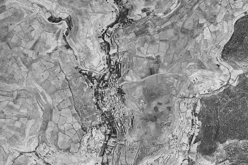 Ortofoto de 1956-1957 del núcleo de Berninches