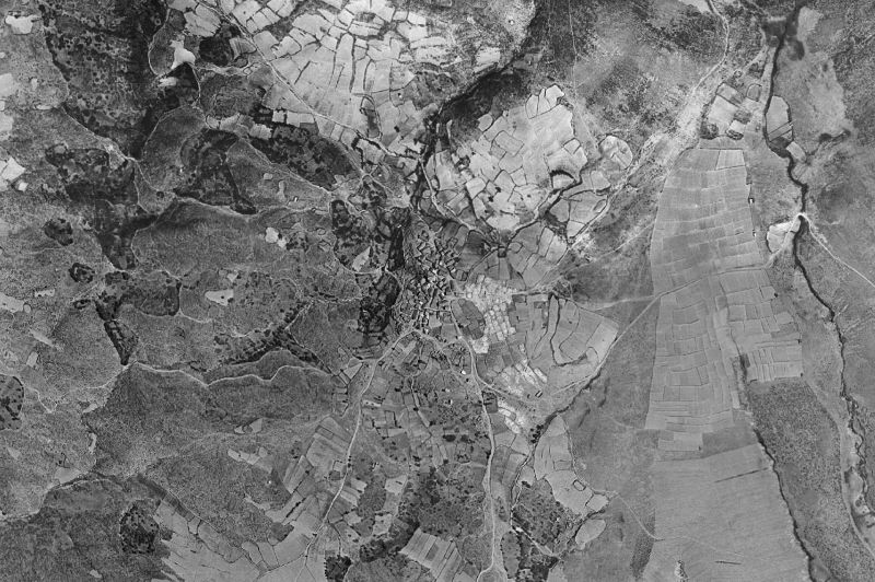 Ortofoto de 1956-1957 del núcleo de La Bodera