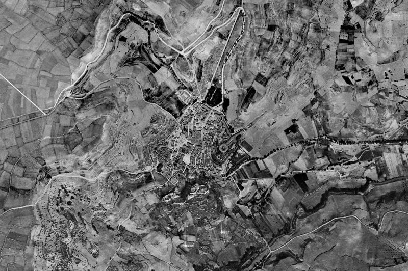 Ortofoto de 1956-1957 del núcleo de Brihuega