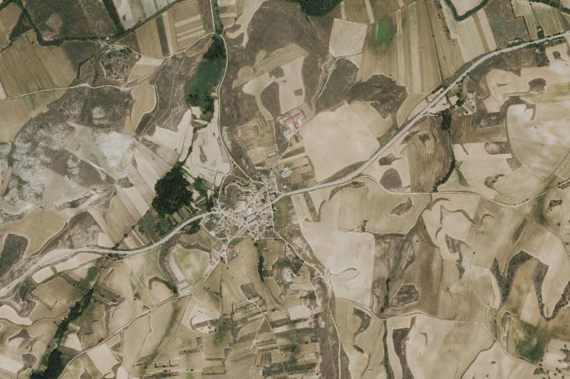 Ortofoto actual del núcleo de Bujalaro