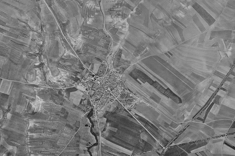 Ortofoto de 1956-1957 del núcleo de Cabanillas del Campo