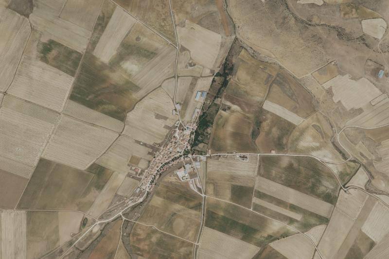 Ortofoto actual del núcleo de Campillo de Dueñas