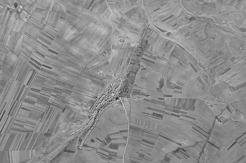 Ortofoto de 1956-1957 del núcleo de Campillo de Dueñas