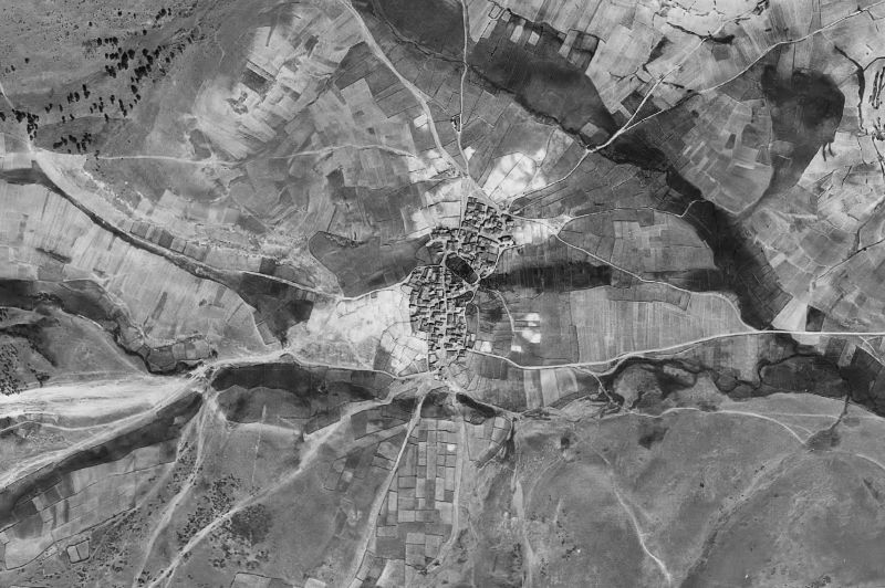 Ortofoto de 1956-1957 del núcleo de Cantalojas