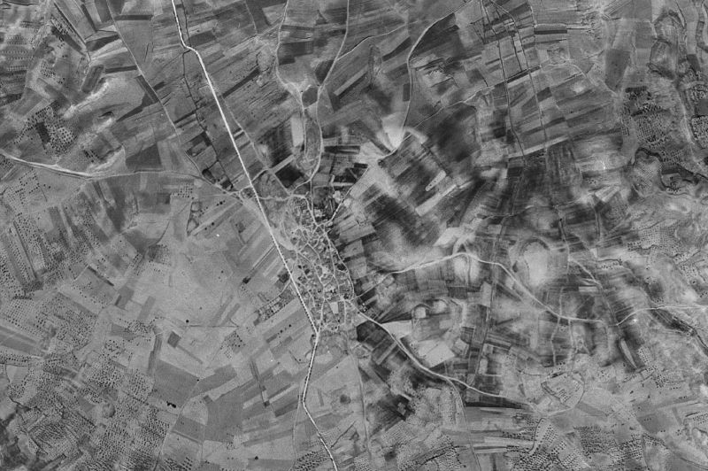 Ortofoto de 1956-1957 del núcleo de Cañizar