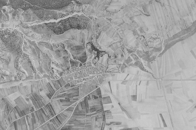 Ortofoto de 1956-1957 del núcleo de Casa de Uceda