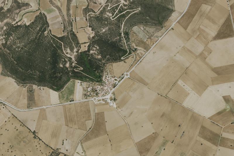 Ortofoto actual del núcleo de Casas de San Galindo