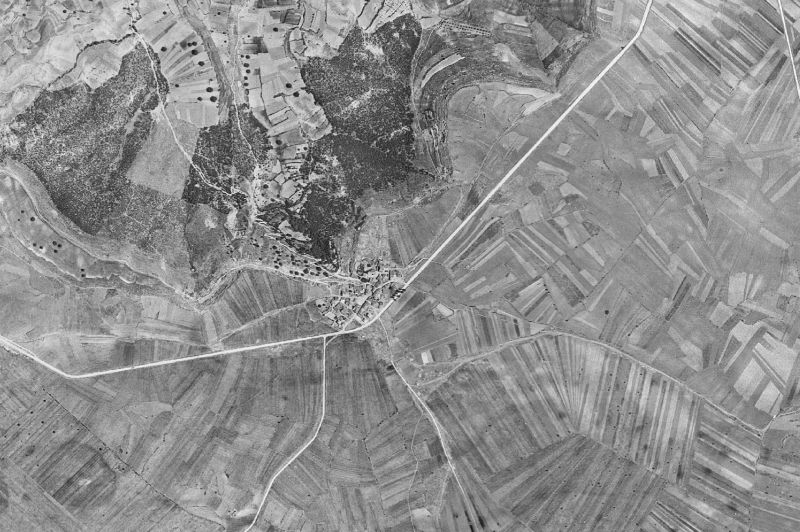 Ortofoto de 1956-1957 del núcleo de Casas de San Galindo