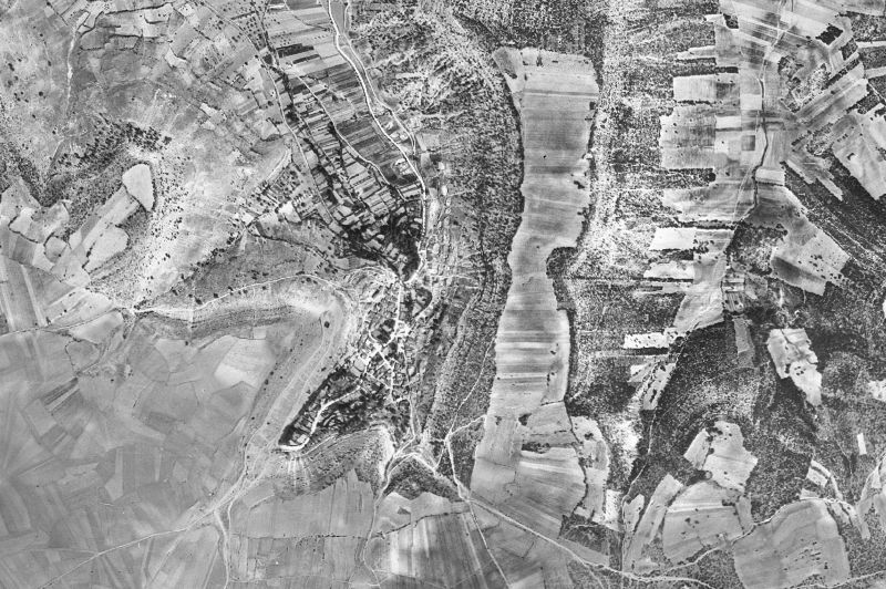 Ortofoto de 1956-1957 del núcleo de Castejón de Henares