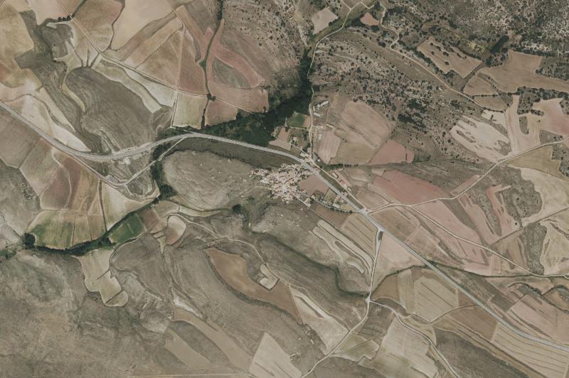 Ortofoto actual del núcleo de Castellar de la Muela