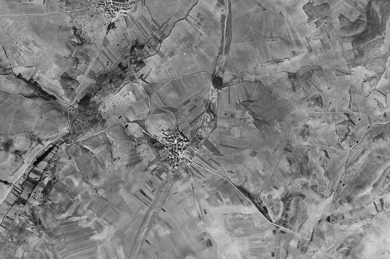 Ortofoto de 1956-1957 del núcleo de Cendejas de Enmedio