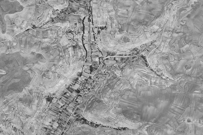 Ortofoto de 1956-1957 del núcleo de Centenera