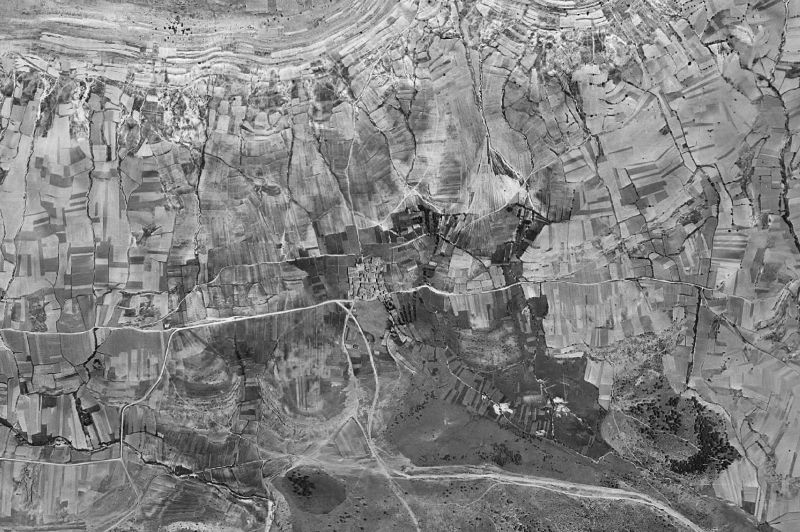 Ortofoto de 1956-1957 del núcleo de Condemios de Abajo