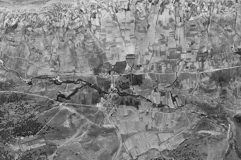 Ortofoto de 1956-1957 del núcleo de Condemios de Arriba
