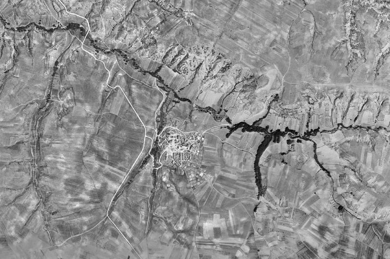 Ortofoto de 1956-1957 del núcleo de Copernal