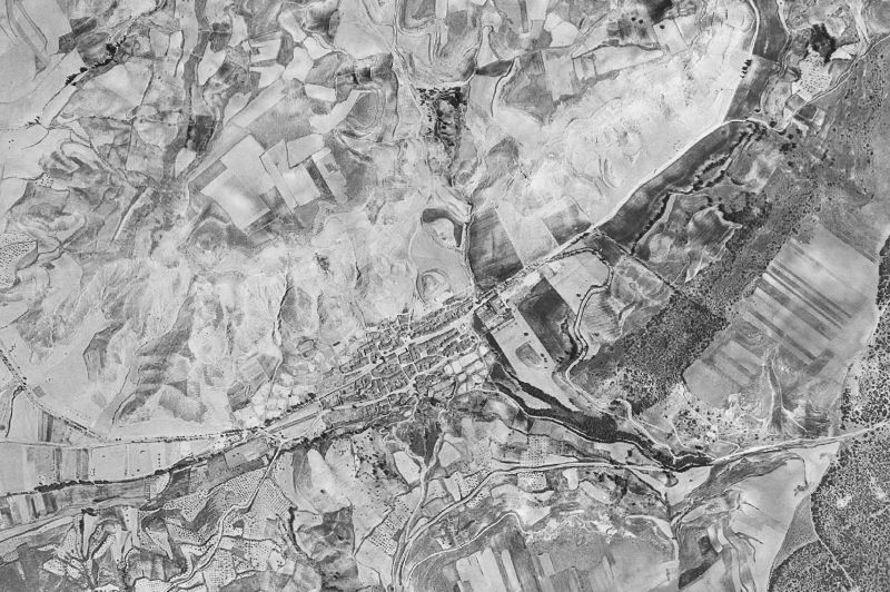 Ortofoto de 1956-1957 del núcleo de Chiloeches