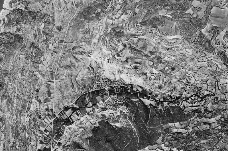 Ortofoto de 1956-1957 del núcleo de Chillarón del Rey