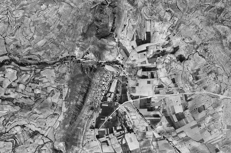 Ortofoto de 1956-1957 del núcleo de Durón