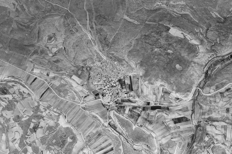Ortofoto de 1956-1957 del núcleo de Embid