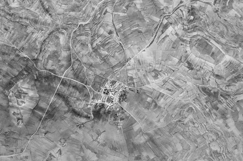 Ortofoto de 1956-1957 del núcleo de Esplegares