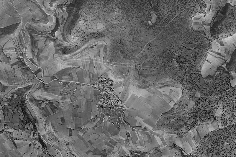 Ortofoto de 1956-1957 del núcleo de Establés