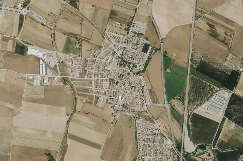 Ortofoto actual del núcleo de Fontanar