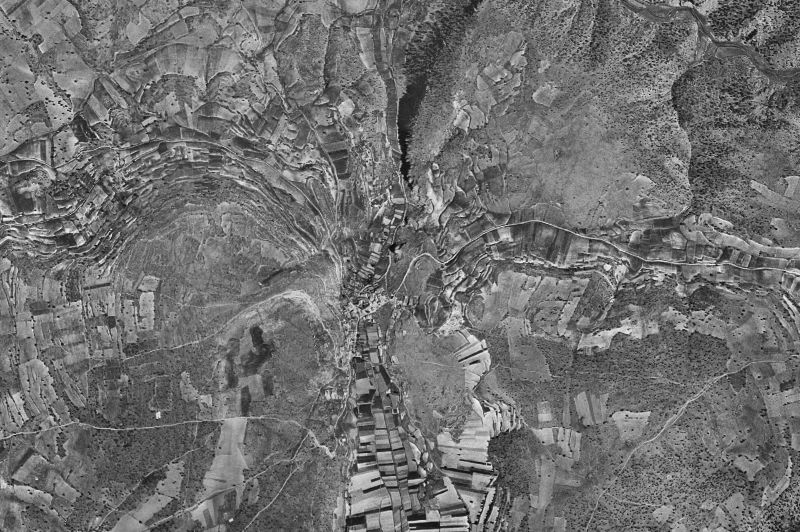 Ortofoto de 1956-1957 del núcleo de Fuembellida