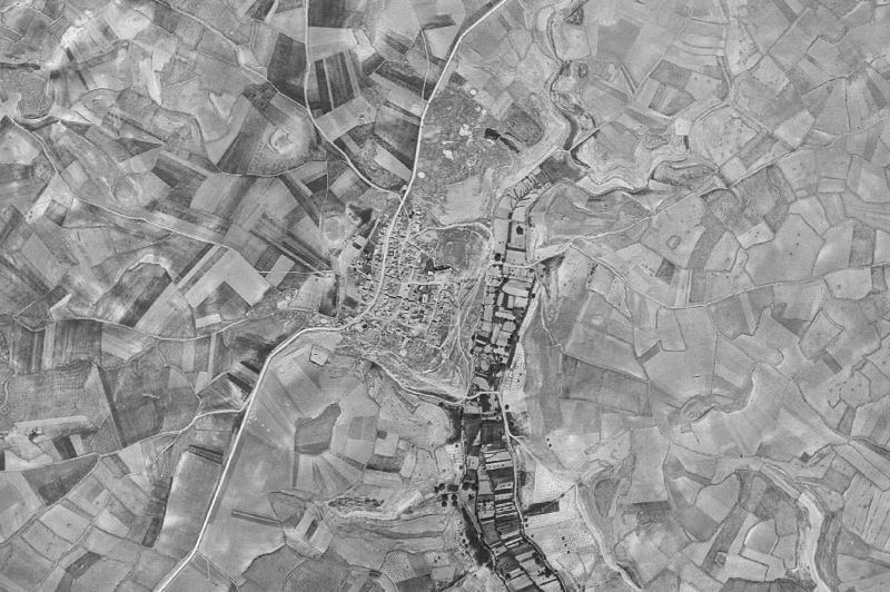 Ortofoto de 1956-1957 del núcleo de Fuentelencina