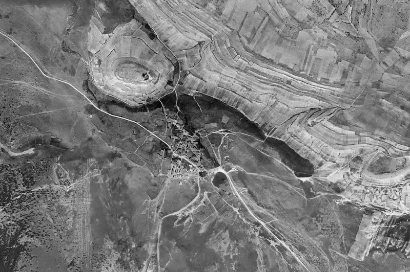 Ortofoto de 1956-1957 del núcleo de Galve de Sorbe