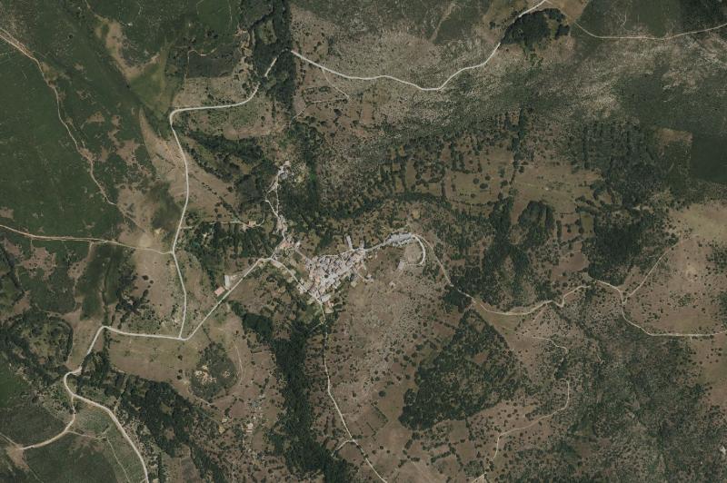 Ortofoto actual del núcleo de Gascueña de Bornova