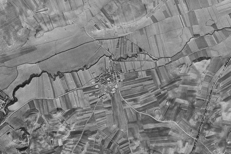 Ortofoto de 1956-1957 del núcleo de Heras de Ayuso