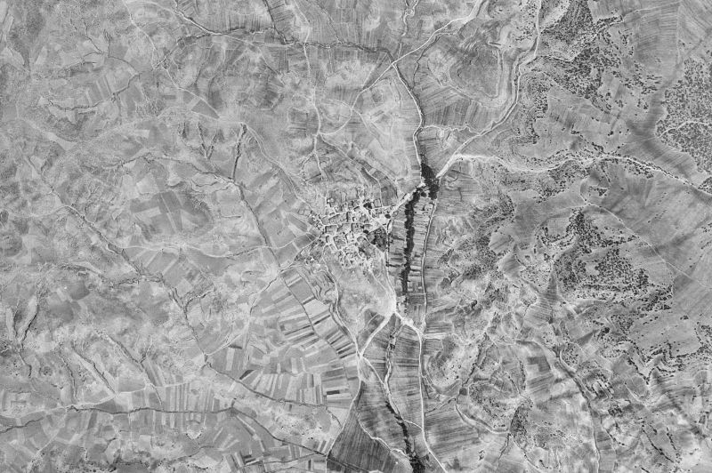 Ortofoto de 1956-1957 del núcleo de Las Inviernas
