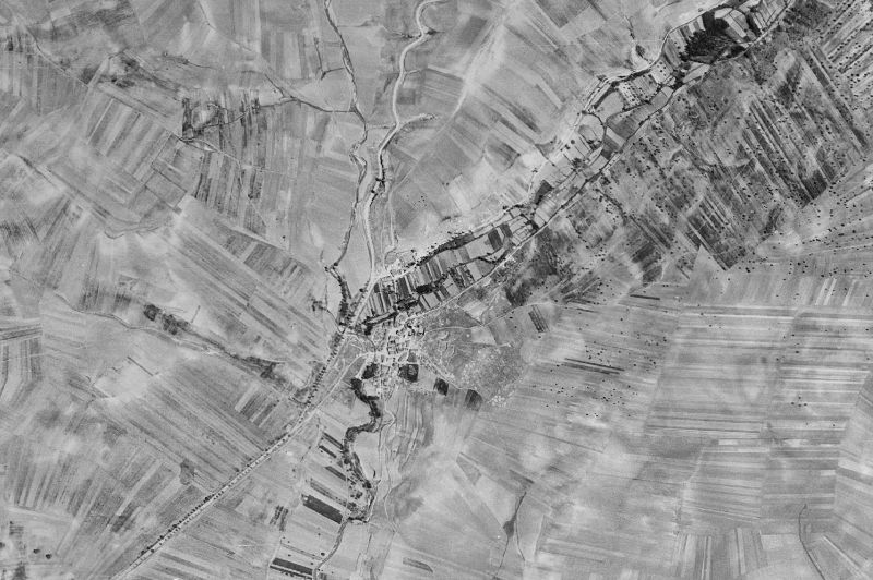 Ortofoto de 1956-1957 del núcleo de Jirueque