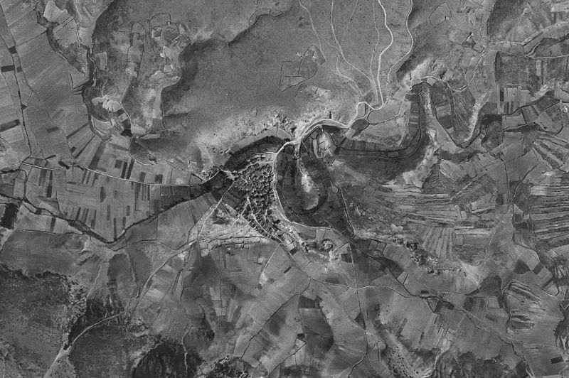Ortofoto de 1956-1957 del núcleo de Luzón