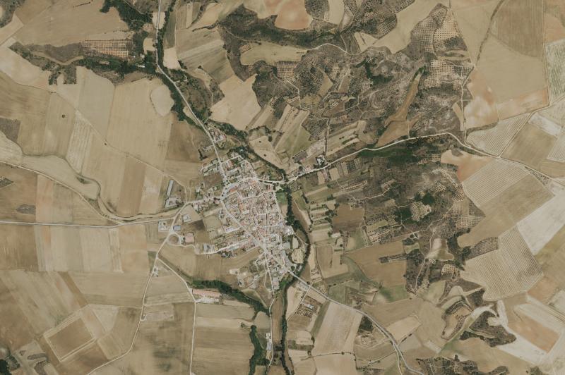 Ortofoto actual del núcleo de Málaga del Fresno